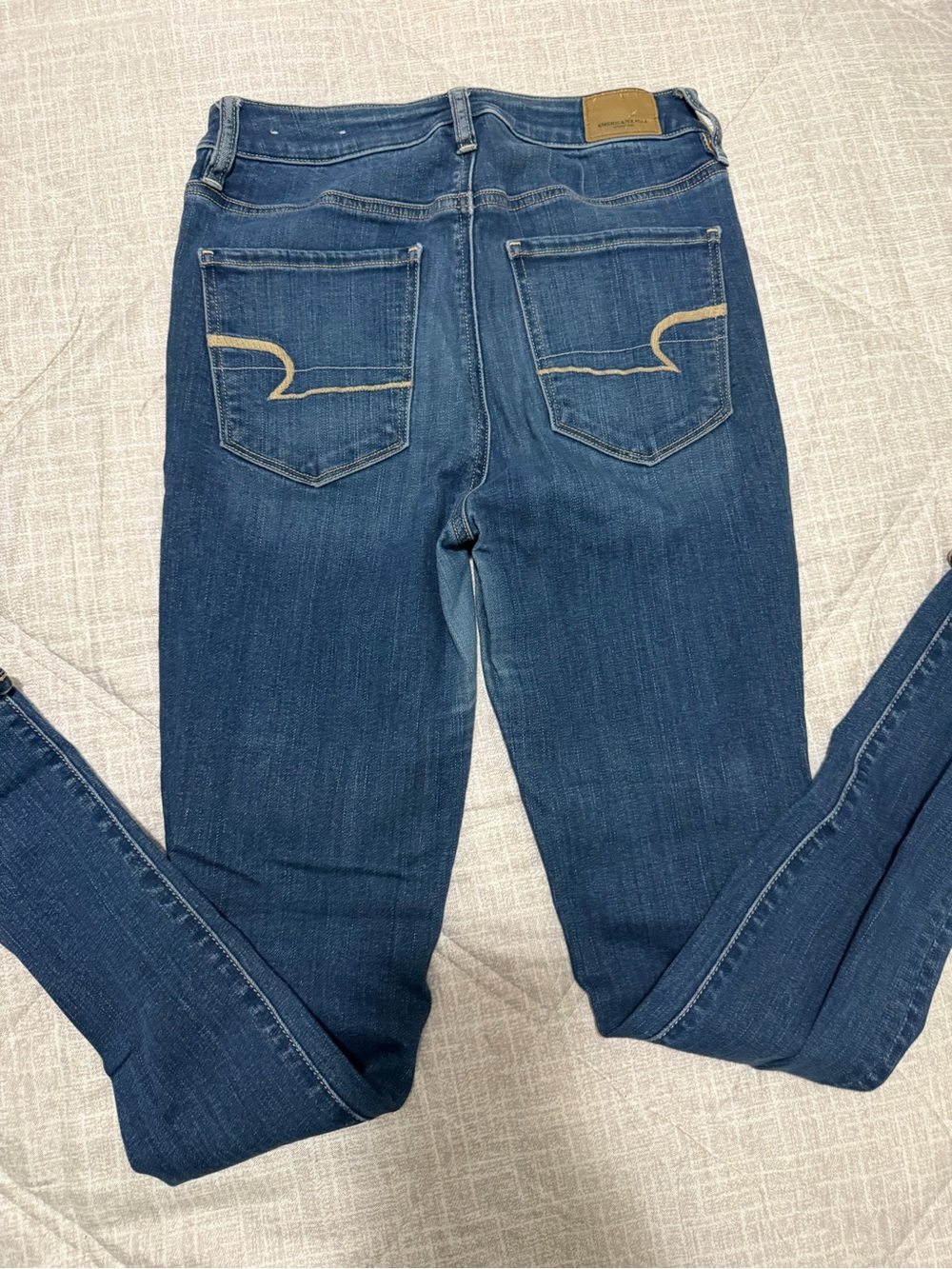 American Eagle Outfitters Dark Blue Skinny Jeans - Picture 3 of 5